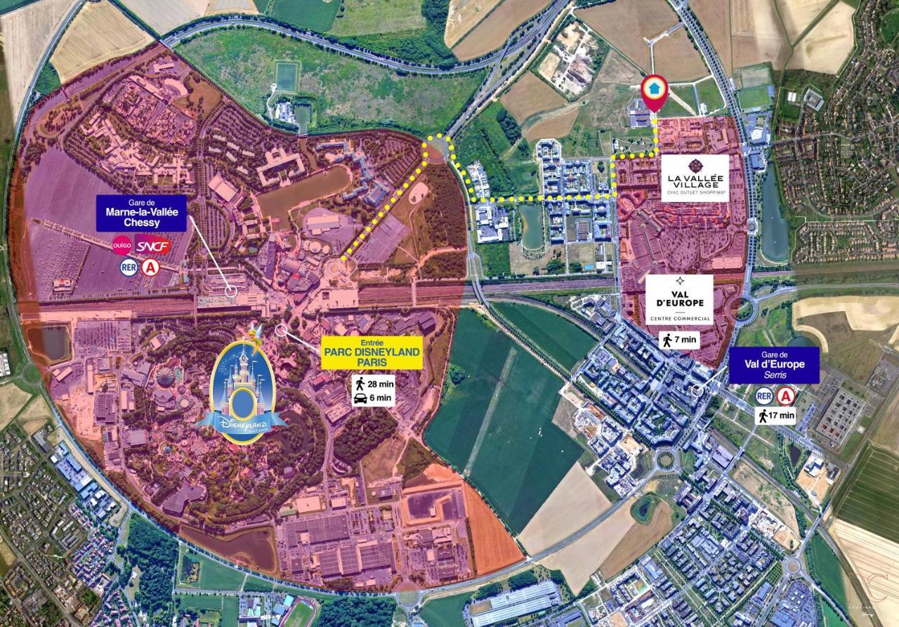 *Disneyland/Serris* Appartement Idealement Situe ภายนอก รูปภาพ